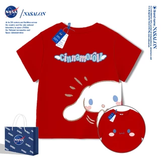 NASA เสื้อแขนสั้นเด็ก Cotton 100% เสื้อยืดแขนสั้นเด็กผู้หญิง ลายการ์ตูนซานริโอ้ คุณภาพดี ระบายอากาศดี