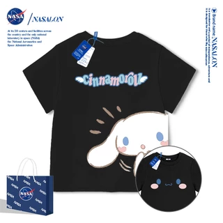 NASA เสื้อแขนสั้นเด็ก Cotton 100% เสื้อยืดแขนสั้นเด็กผู้หญิง ลายการ์ตูนซานริโอ้ คุณภาพดี ระบายอากาศดี