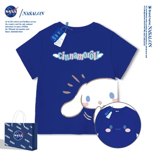 NASA เสื้อแขนสั้นเด็ก Cotton 100% เสื้อยืดแขนสั้นเด็กผู้หญิง ลายการ์ตูนซานริโอ้ คุณภาพดี ระบายอากาศดี