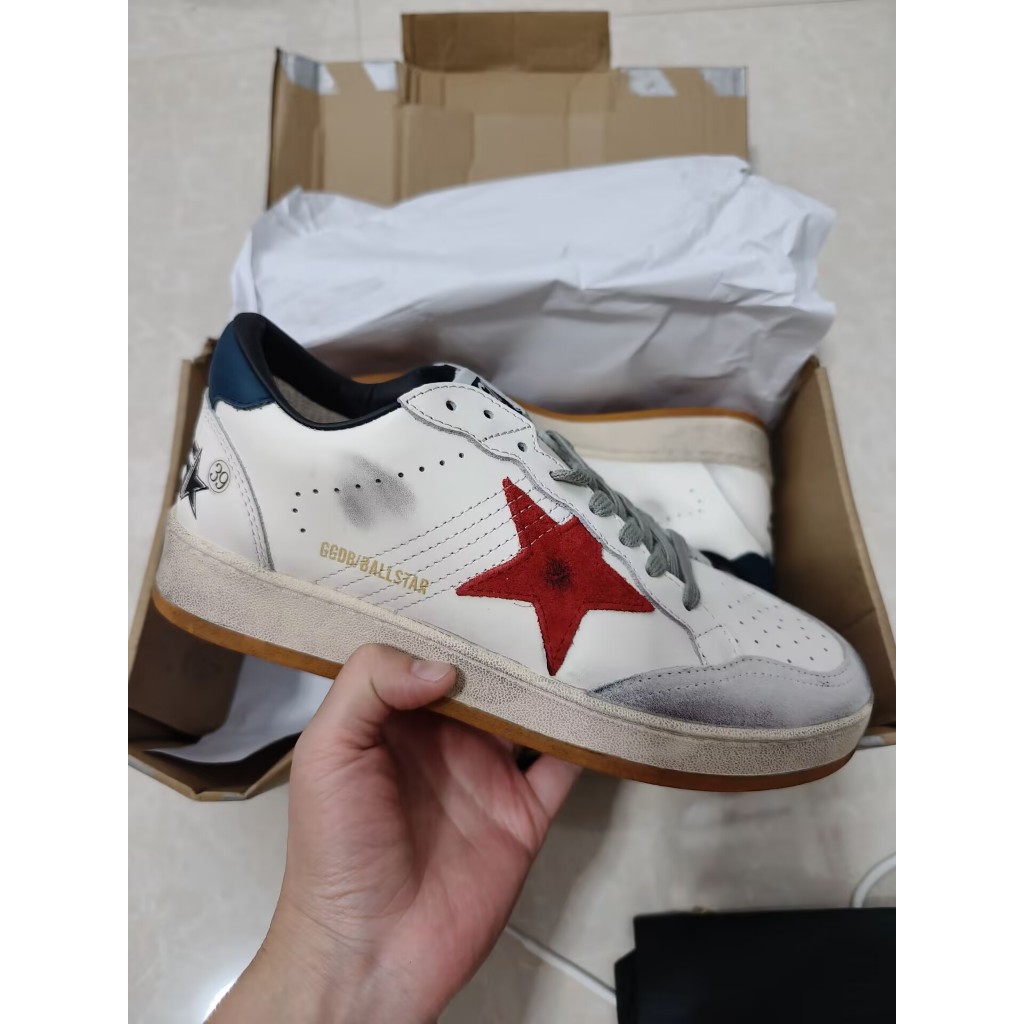 15 154 Clearance GGDB BALLSTAR ผู้ชายรองเท้าผ้าใบต่ํารองเท้ากีฬาที่เดินทางมาพักผ่อนรองเท้าสกปรกรองเท