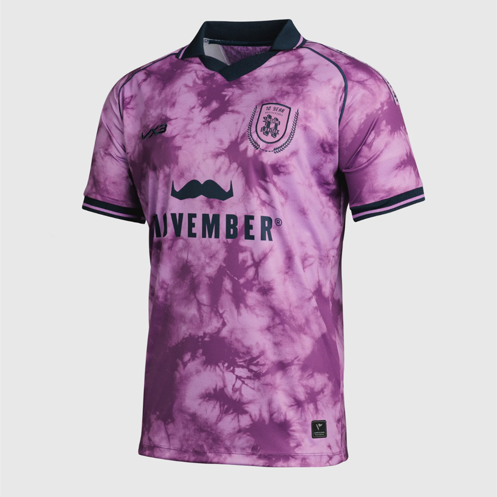 Jersey United สีม่วง สำหรับลีก Isthmian League ขนาด S-4XL