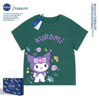 NASA เสื้อแขนสั้นเด็ก Cotton 100% ลายการ์ตูนคุโรมิ เสื้อยืดแขนสั้นเด็กผู้หญิง คุณภาพดี นุ่มสบาย สไตล์เกาหลี