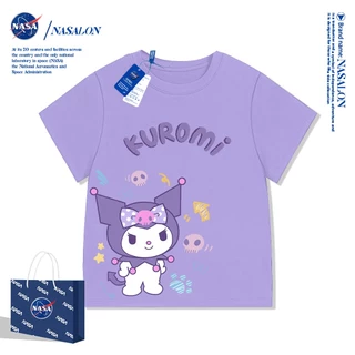 NASA เสื้อแขนสั้นเด็ก Cotton 100% ลายการ์ตูนคุโรมิ เสื้อยืดแขนสั้นเด็กผู้หญิง คุณภาพดี นุ่มสบาย สไตล์เกาหลี