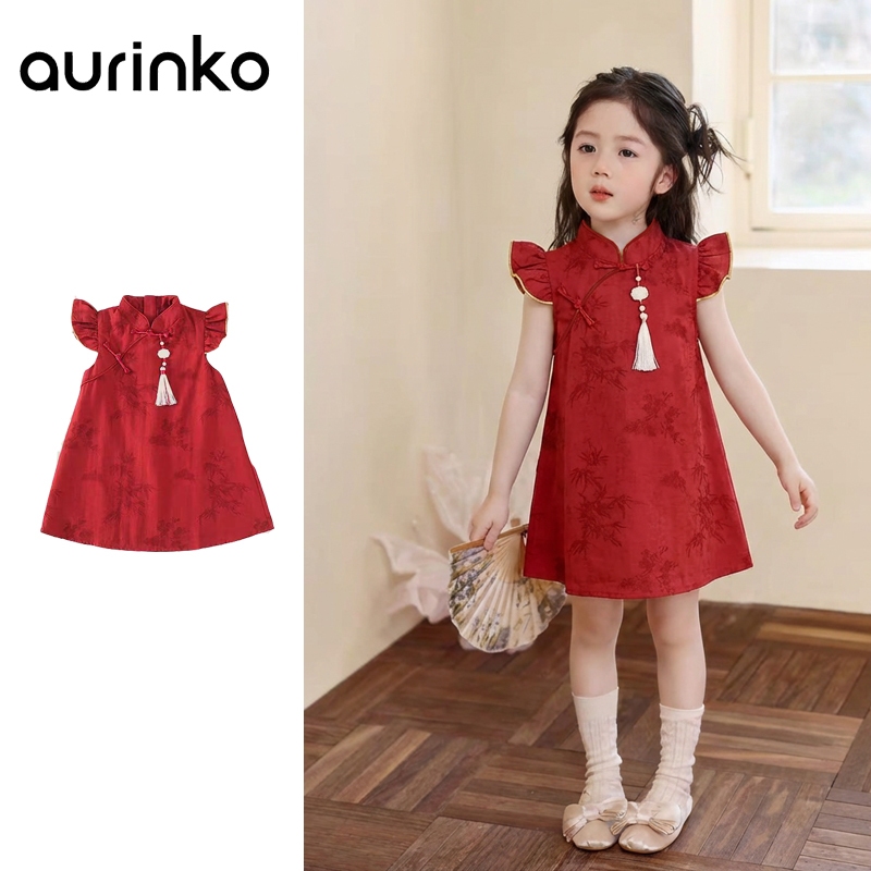 [1-10 ปี] พี่น้องแต่งตัว ชุดตรุษจีนเด็ก ชุด Cheongsam Hanfu ระโปรงดรสเด็กผู้หญิง ชุดเจ้าหญิง ชุดเดรสเจ้าหญิง เสื้อผ้าเด็กผู้หญิง ชุดเด็กตรุษจีน