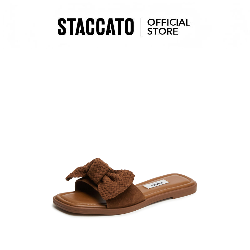 <Lounge> Staccato Women's Flat Sandals รองเท้าแตะส้นแบน รองเท้าแตะ พื้นนุ่ม  EEQ19