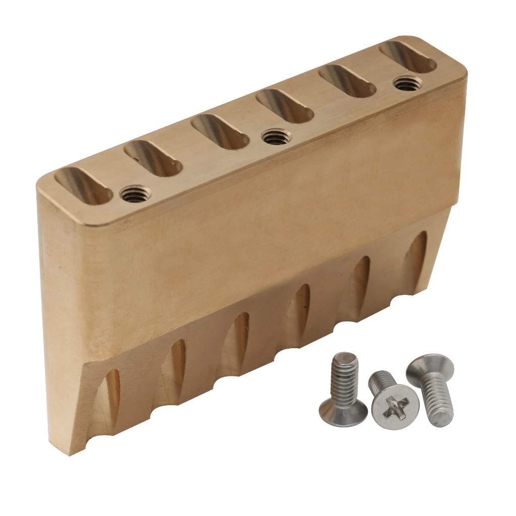 Musiclily Ultra 54 มม.(2-1/8 นิ้ว) บล็อกทองเหลืองแข็งเต็มรูปแบบสําหรับ Gotoh 510T Series Tremolo Bridge, สูง 42 มม.
