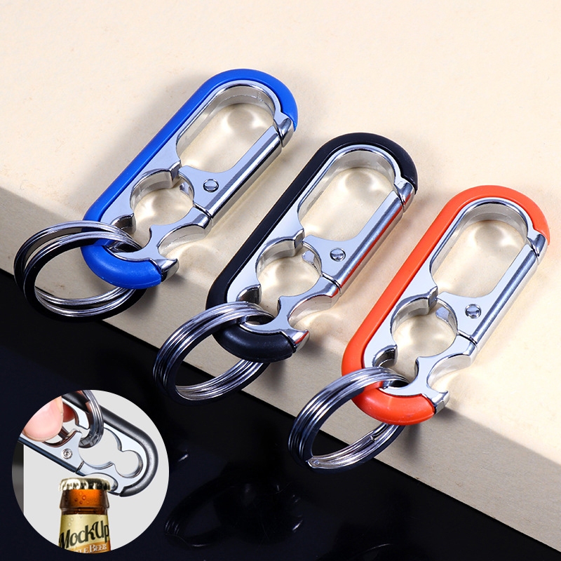 Nly Creative Multi-function พวงกุญแจรถแบบพกพาขวดไวน์เปิดพวงกุญแจผู้ชายโลหะ Key Chains Party Bar เครื่องมือห้องครัว Gadgets N
