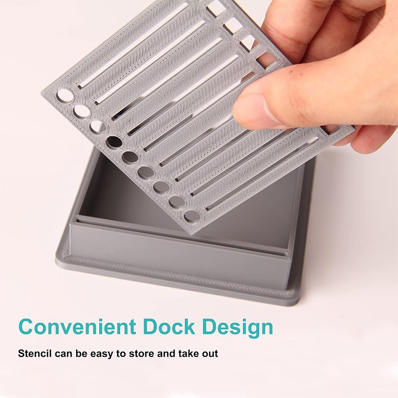ใน stoick-3PCS Sticky Note ลายฉลุแม่แบบพร้อมSticky Note Sticky Note Holder withStencil Sticky Note L