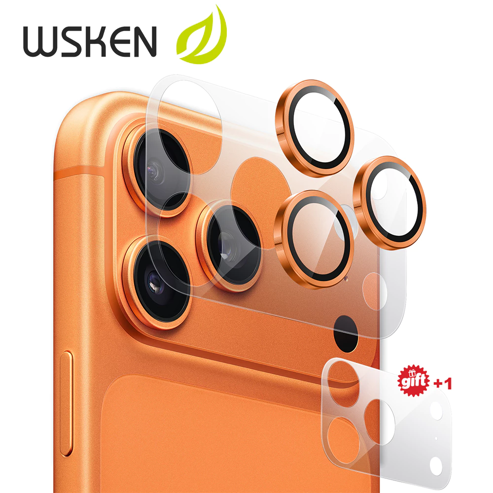 [Gift] WSKEN ฟิล์มกล้อง for iPhone 17ProMax ฟิล์มกันรอยขีดข่วน 17Pro 9D Lens Protector โลหะผสม ป้องกันรอยขีดข่วน ไอโฟน 17 กันกระแทก กันแตก พร้อม กระจกนิรภัยคุณภาพสูง