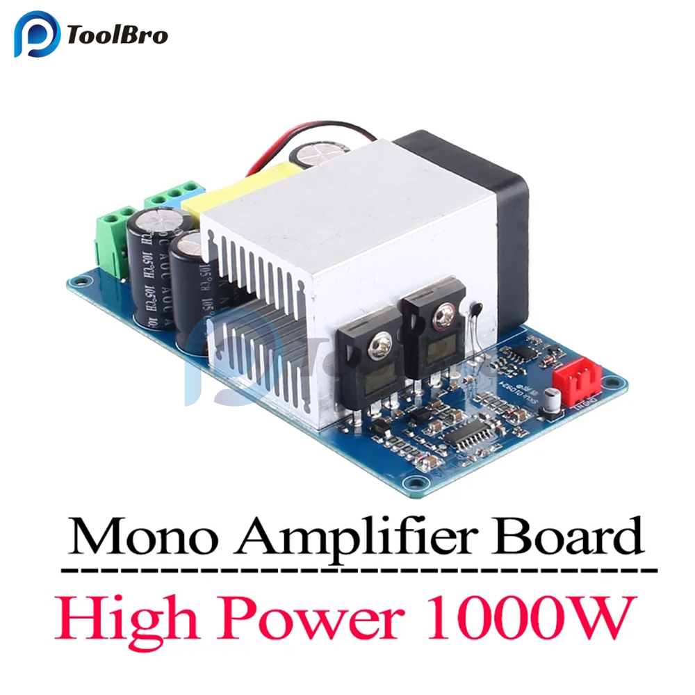 1000W High Power Mono ซับวูฟเฟอร์ดิจิตอลเครื่องขยายเสียงโมดูล IRS2092S เครื่องขยายเสียงไฮไฟเครื่องขยายเสียง