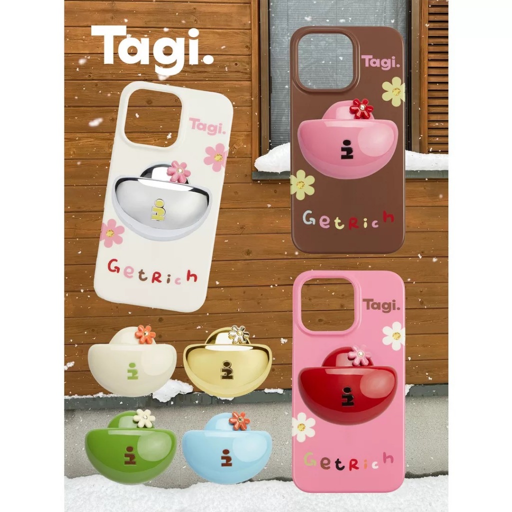 Tagi. Get Rich Magnetic Phone Case and Magnetic Phone Stand เคสไอโฟน เคสโทรศัพท์ 15 Pro / Pro Max