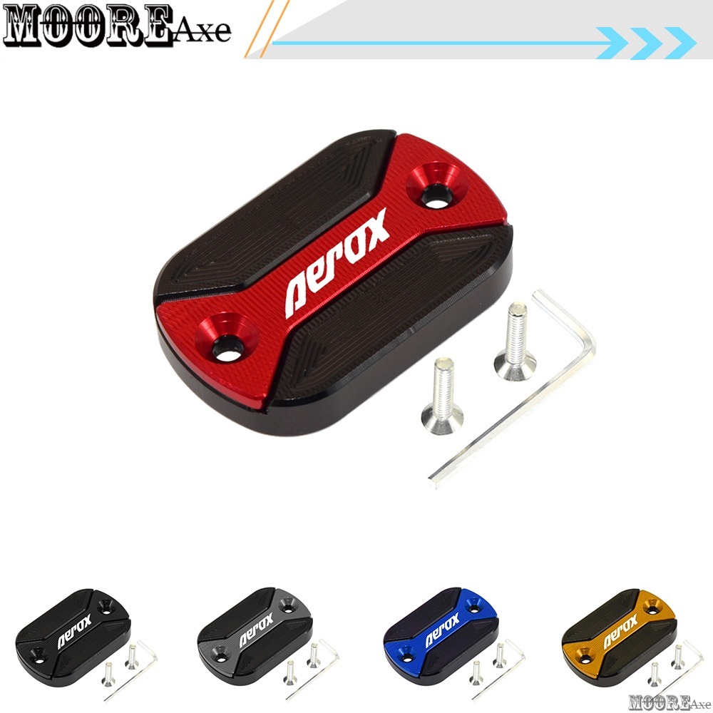 MooreaxeสําหรับYamaha NVX155 AEROX155 V2 2019 2020 2021 2022 2023 อุปกรณ์เสริมรถจักรยานยนต์เบรคฝาครอบปั๊มBrekฝาครอบปั๊มด้านบนMasterเบรคปั๊มน้ํามันฝาครอบSBG