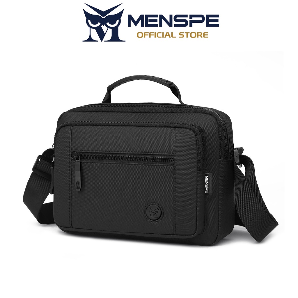 Menspe แฟชั่น Mens กระเป๋าสะพายกระเป๋าถือ Cross Body Bag กันน้ําฟิล์มกระเป๋า Casual Messenger Bag