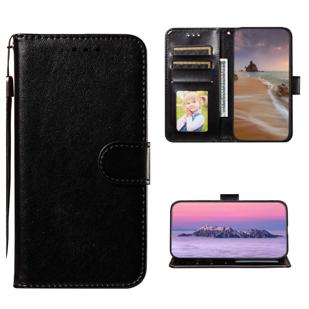 เคสโทรศัพท์มือถือหนัง ฝาพับ พร้อมช่องใส่บัตร ตั้งได้ สําหรับ Samsung Galaxy Wide 3 J727SZ