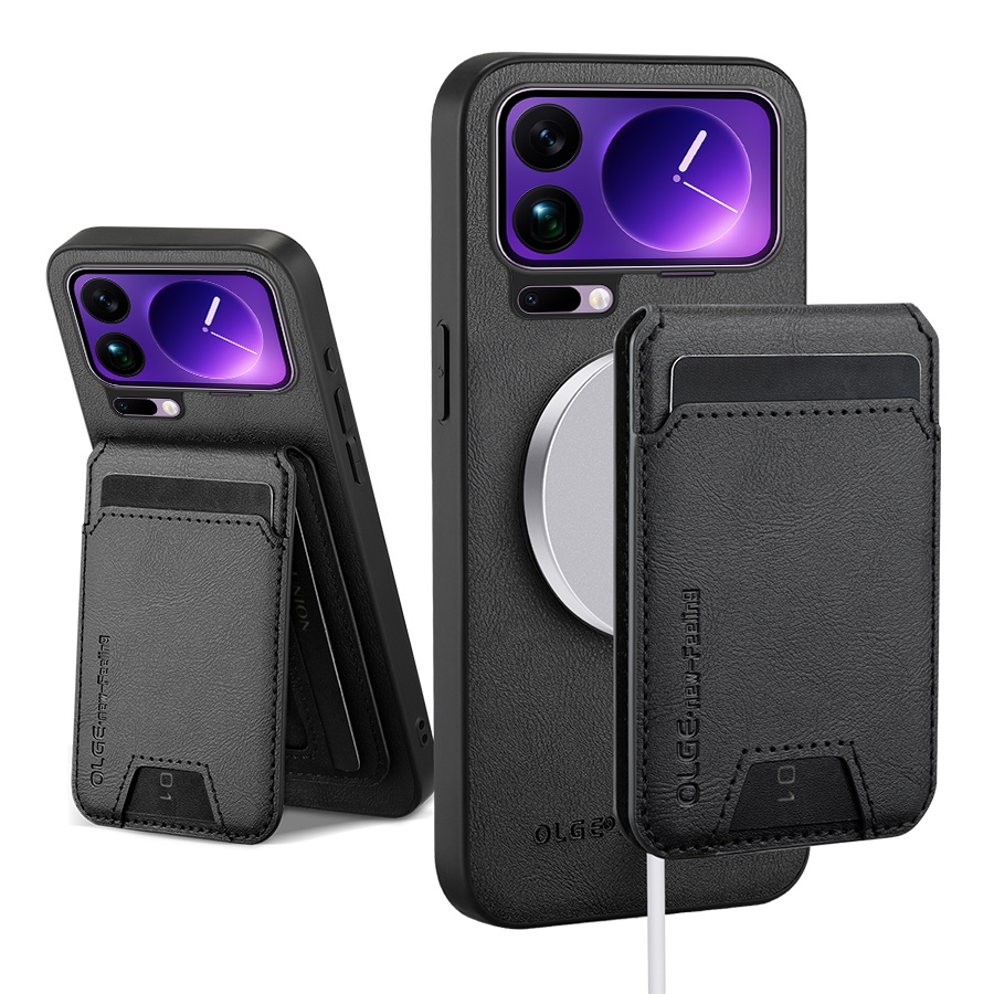 Xunyi สําหรับ Xiaomi 17 Pro Max 15 14 13 T Pro ซองหนังธุรกิจแม่เหล็กพร้อมกระเป๋าสตางค์ใส่บัตรที่ถอดออกได้