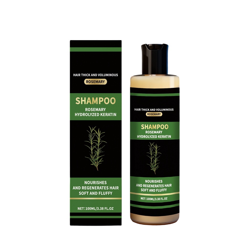 Rosemary Hydrolyzed Keratin Shampoo - Rosemary Shampoo Regenerating Hair Cleanser แชมพูควบคุมความมัน