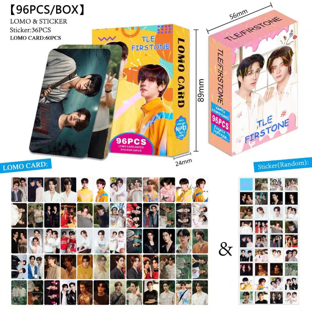 92-96pcs Thai Star TleFirstone WilliamEst Lomo Cards JASPER LYKN Auauave PerthSanta สติ๊กเกอร์ Photocards ThomasKong BounPrem Forcebook Aouboom Seakeen Pondphwin โปสการ์ด