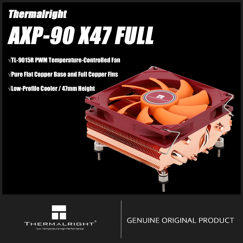 Thermalright AXP90-X47 FULL CPU Air Cooler HTCP Low Profile CPU Cooler Premium Pure Copper Fins