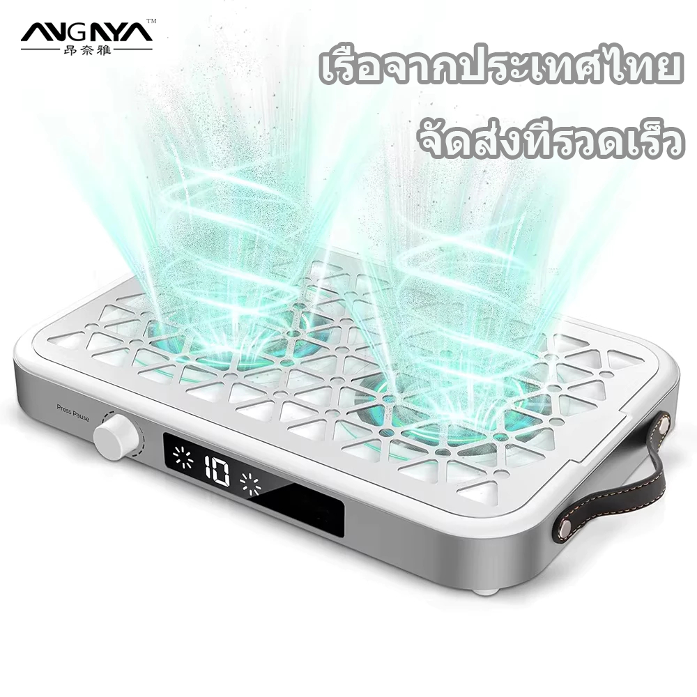 ANGNYA Ultra-Thin Silent Twin Turbo ดูดสูงขัดเล็บกําจัดฝุ่นกรองฝุ่นเครื่องดูดฝุ่นร้านเล็บทุ่มเท