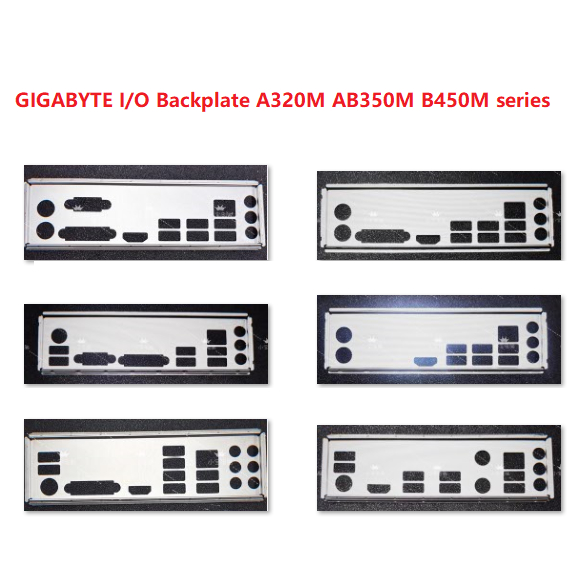 GIGABYTE I/O โล่ Backplate All A320M AB350M B450M series