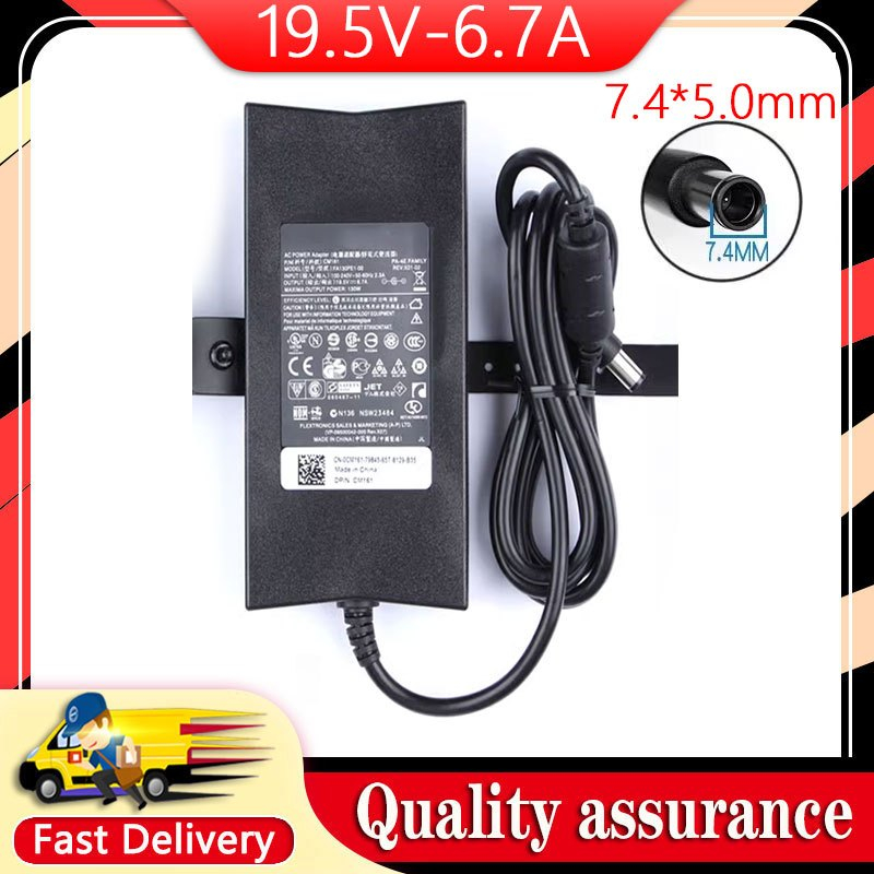 ใหม่ 19.5V 6.7A 130W 7.4*5.0 มม.AC แล็ปท็อปอะแดปเตอร์ชาร์จไฟสําหรับ DELL LA130PM121 charger