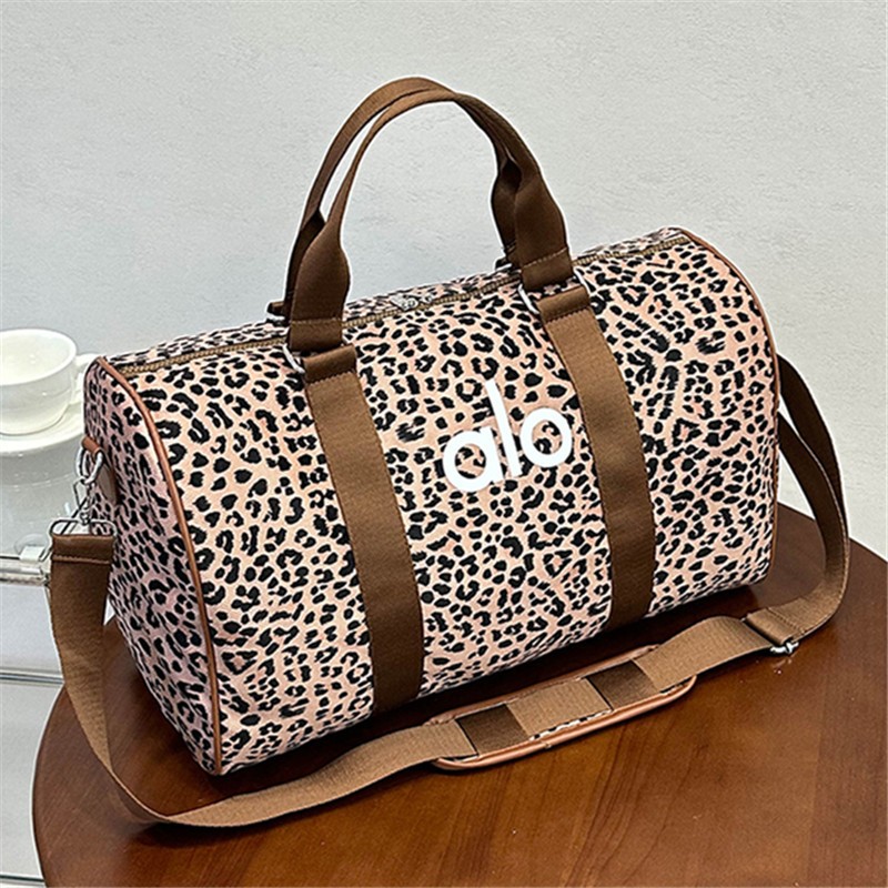 Alo Fitness Handbag Leopard Print Large Capacity Travel Bag-ALO Yoga Bag