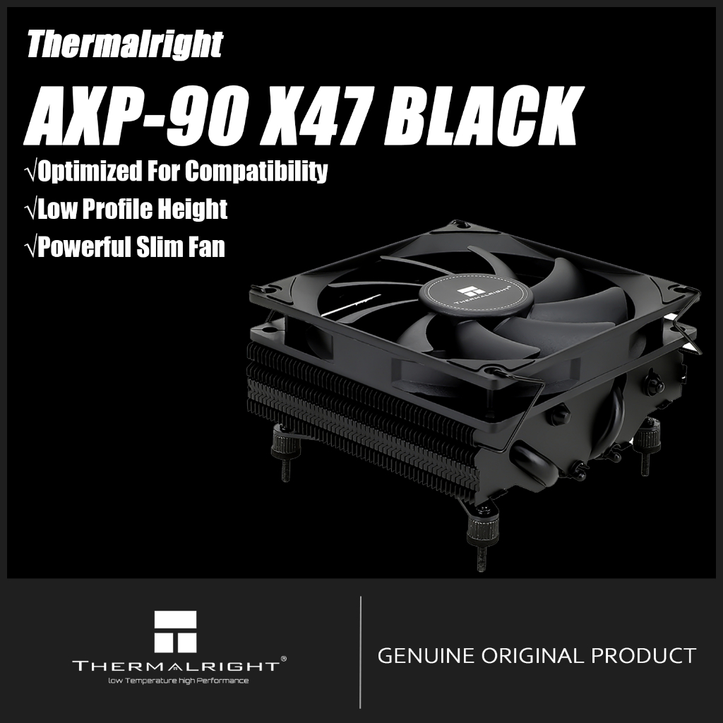 Thermalright AXP90-X47 BLACK CPU Air Cooler HTCP Low Profile CPU Cooler