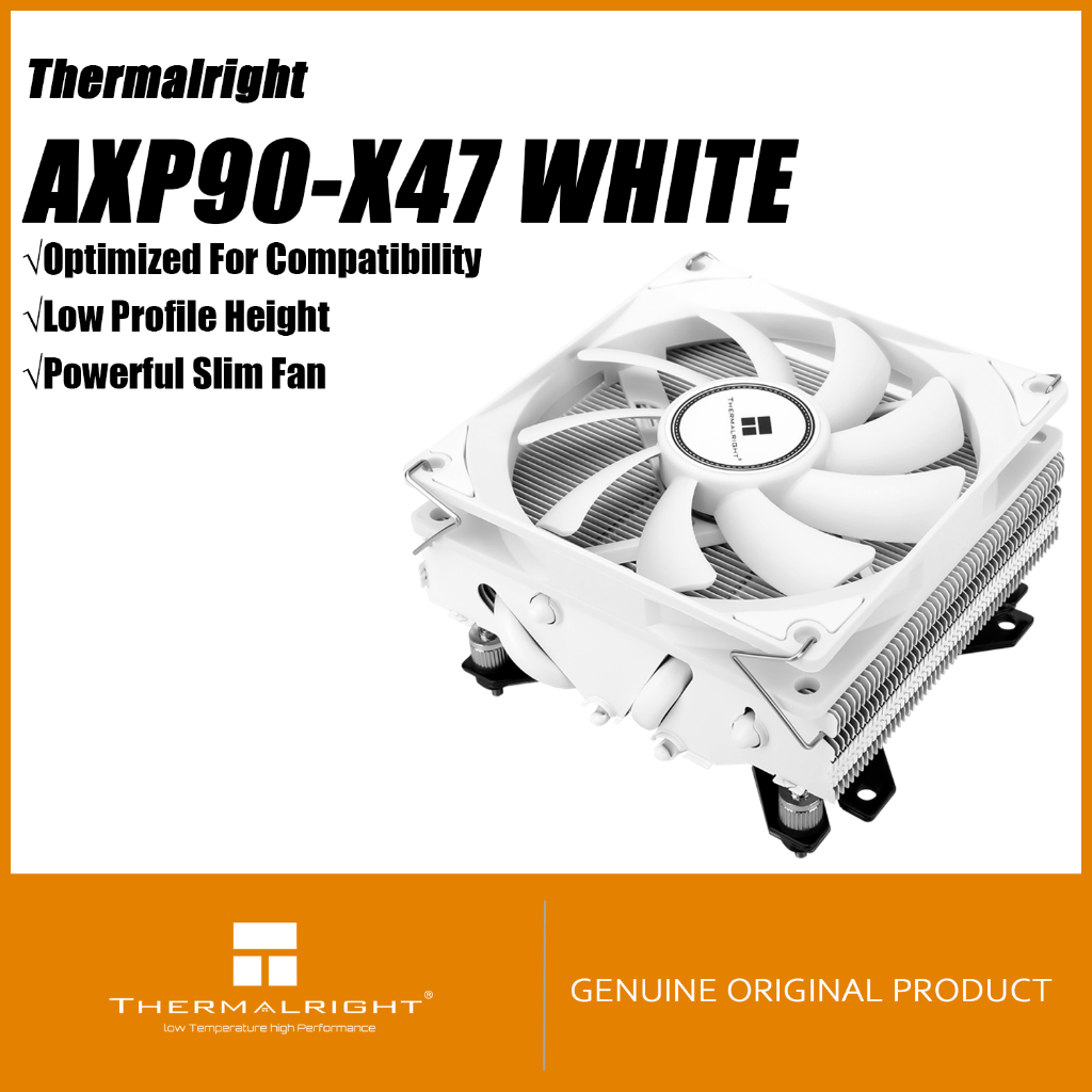 Thermalright AXP90-X47 WHITE CPU Air Cooler HTCP Low Profile CPU Cooler