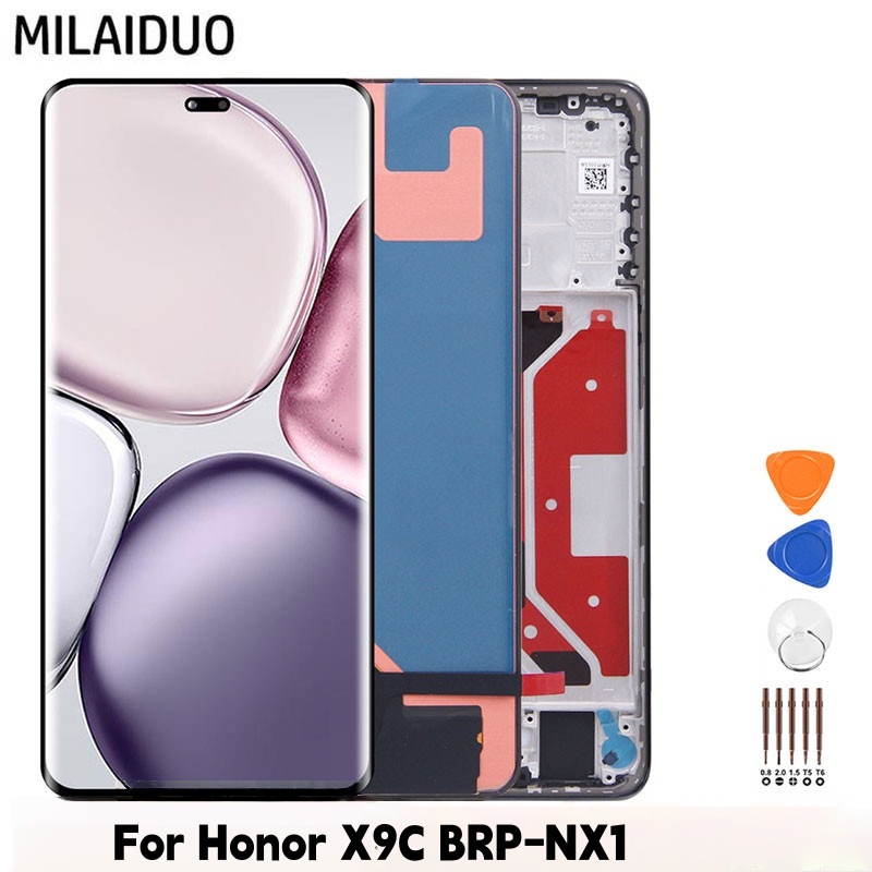 Orig LCD สําหรับ Honor X9C ‌BRP-NX1 จอแสดงผล LCD Digitizer หน้าจอสัมผัสพร้อมชุดกรอบ