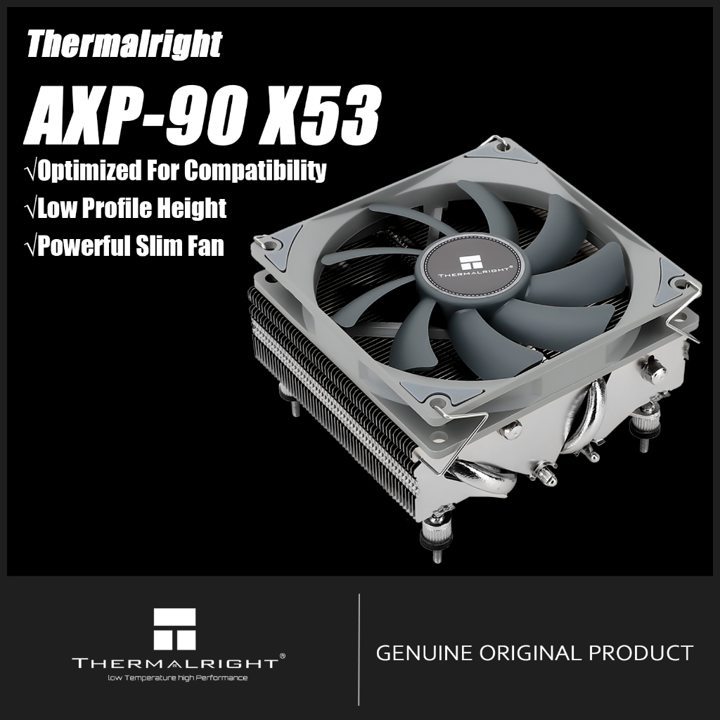 Thermalright AXP90-X53 CPU Air Cooler HTCP Low Profile CPU Cooler ITX ความเข้ากันได้และการออกแบบที่ล