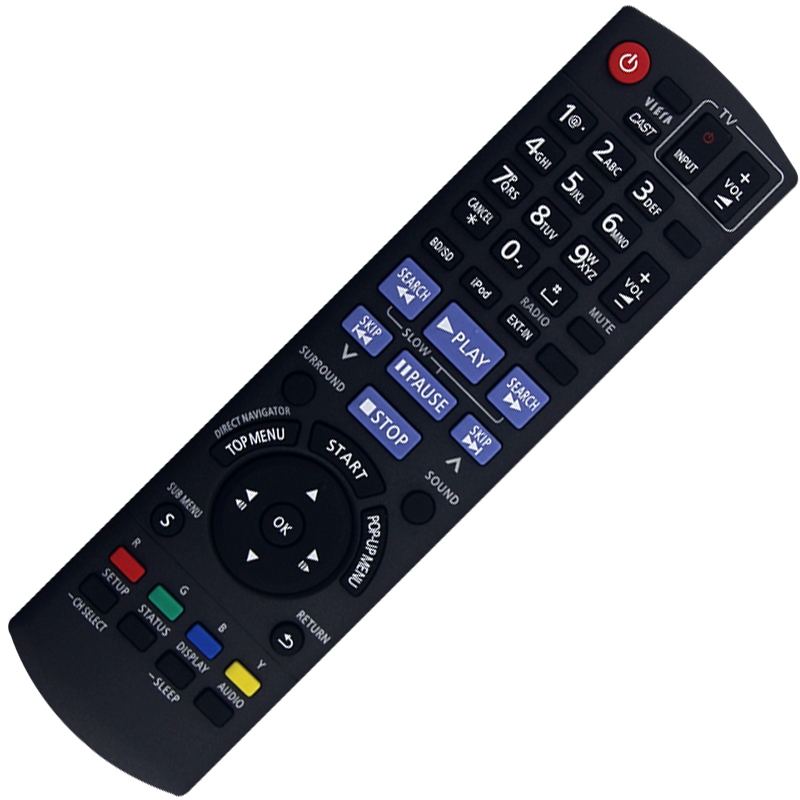 รีโมทคอนโทรลใหม่ N2QAKB000072 เข้ากันได้กับ Panasonic DVD SA-BTX70 SC-BT303 BT203 BT30 BT300 อะไหล่