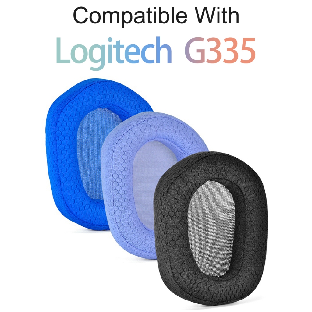 เปลี่ยนแผ่นรองหูฟังสําหรับ Logitech G335 หูฟังแผ่นรองหูฟังฟองน้ําชุดหูฟัง Earmuffs