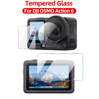 กระจกนิรภัยสําหรับ DJI OSMO Action 6 กล้องป้องกันหน้าจอฟิล์ม…