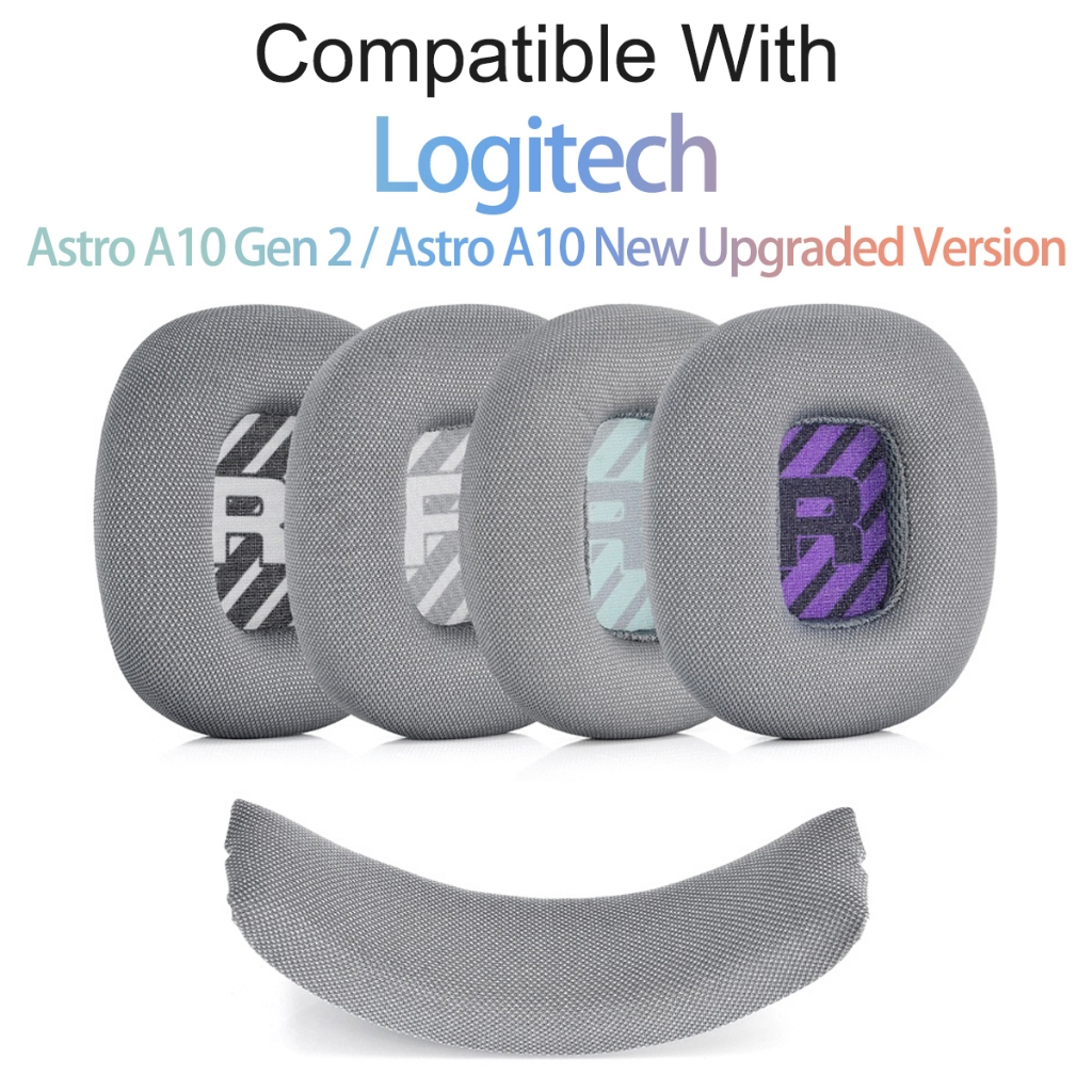 เปลี่ยนแผ่นรองหูฟังสําหรับ Logitech Astro A10 Gen 2/Astro A10 รุ่นอัพเกรดใหม่หูฟังแผ่นรองหูฟังเบาะฟอ