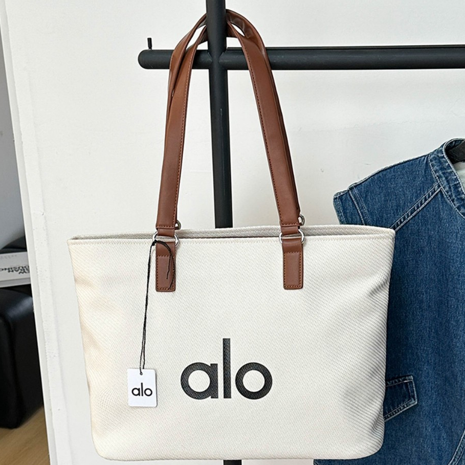 Alo Canvas Tote Bag-ALO Shopping Bag-Tote Bag กระเป๋าผู้หญิง