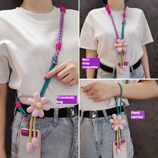 Ins แฟชั่นดอกไม้โทรศัพท์มือถือพู่ส่วนยาวเสื้อกั๊กเสื้อกั๊กเล…