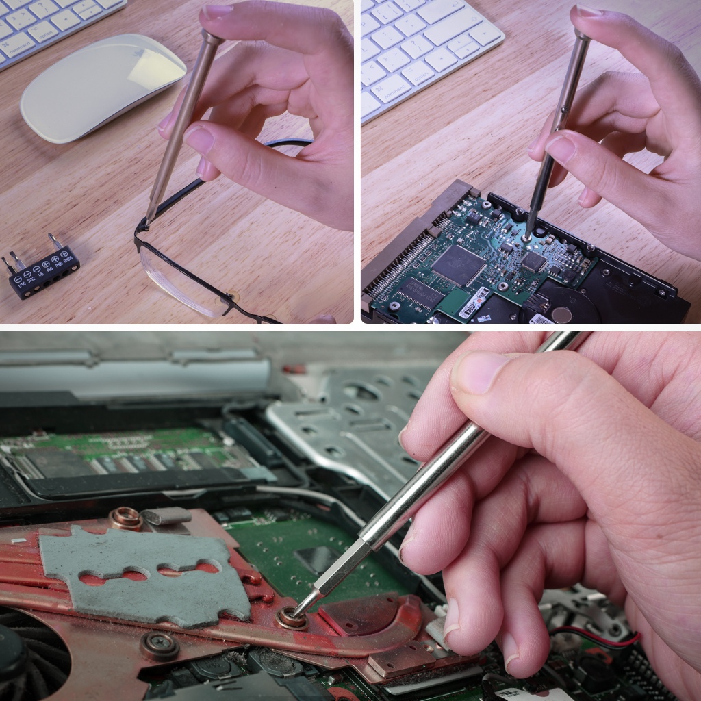 ชุดไขควง DURATECH 18PC พร้อมไขควง T-bar และ Precision Stored in Shaft, Phillips/Slotted/Torx/Square, Professional All in One ชุดเครื่องมือสําหรับซ่อม - รูปที่ 7