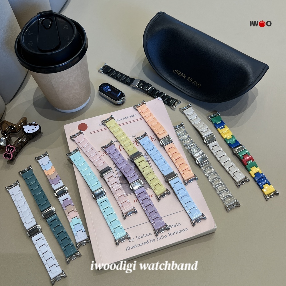 สําหรับ xiaomi/mi band 10 nfc/Ceramic/mi band 9/mi band 8 Light 防水表带