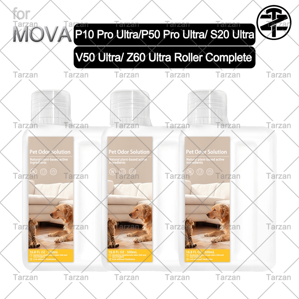 น้ํายาทําความสะอาดกลิ่นสัตว์เลี้ยง 500ml สําหรับ MOVA V50 Ultra/ Z60 Ultra Roller Complete/P10 Pro U