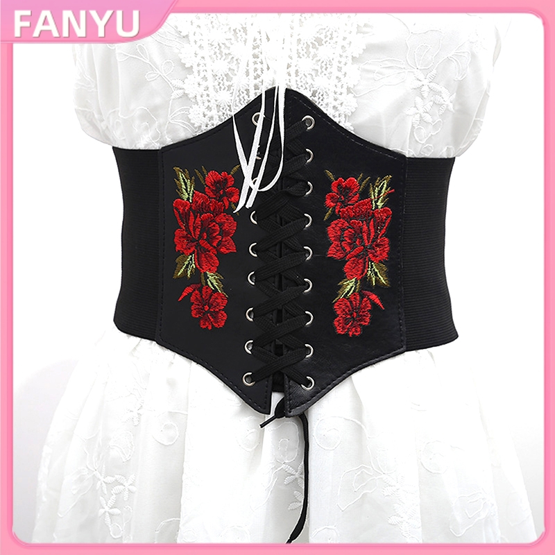 Shakangcool Trend Women Body Shaper Buckle Wide เข็มขัดคาดเอว Underbust SGL