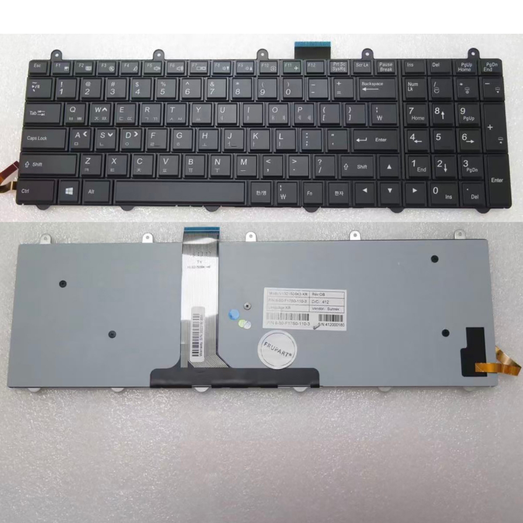 KR สําหรับ Clevo P150EM P170EM P370EM P570WM P570WM3 P150SM-A P150sm P170sm-A P377SM-A P270WM P150SM