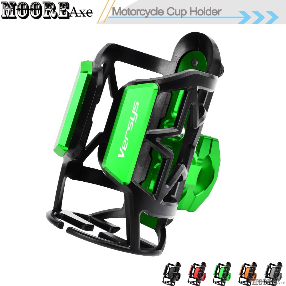 Mooreaxe สําหรับ Kawasaki VERSYS650 2025 2026 VERSYS 300X X300/Tourer/LT 1100 1000 SX/SE รถจักรยานยนต์ถ้วย CNC อลูมิเนียม ABS ก๊อกน้ําสนับสนุนเครื่องดื่มถ้วย SBJ03 MY T1