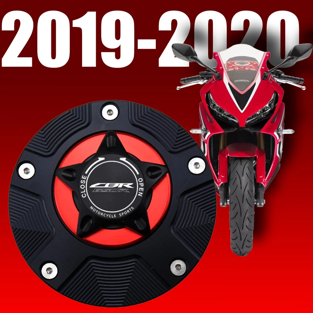 CBR650R ฝาถังน้ํามันเชื้อเพลิงสําหรับ HONDA CBR650R CBR 650R 2019-2020 รถจักรยานยนต์ CNC Quick Release Cover