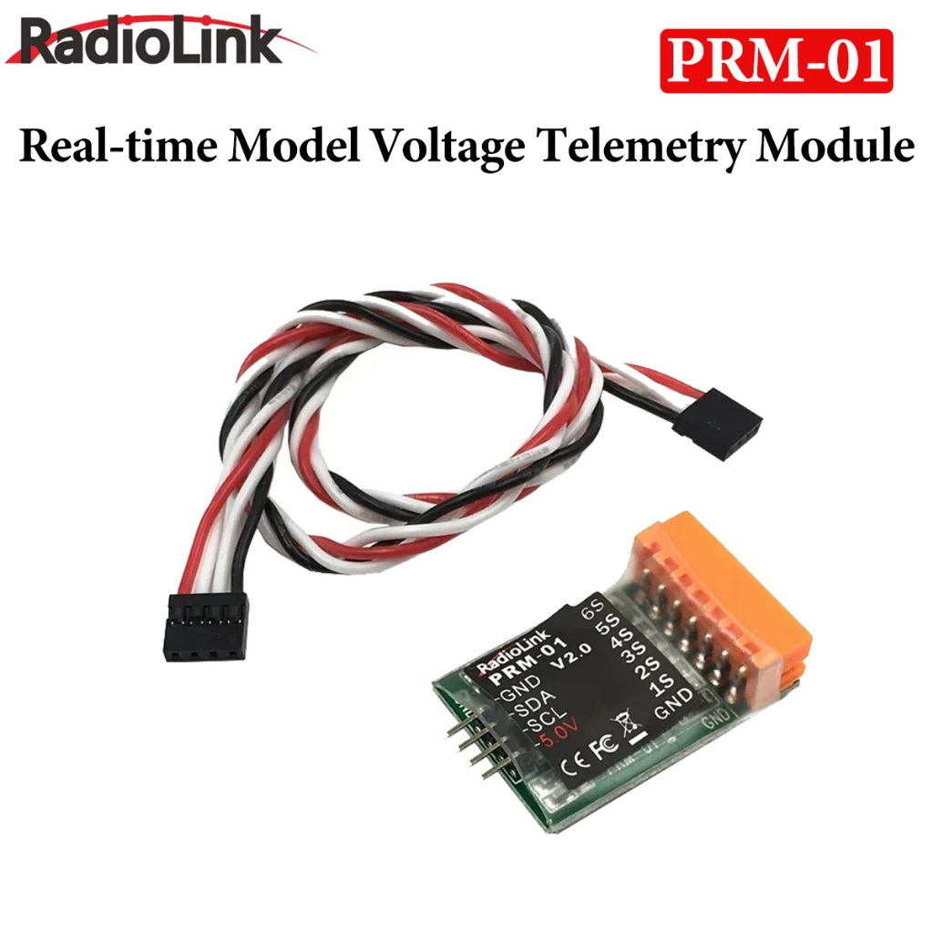 Radiolink PRM-01 Mini Real-time รุ่นแรงดันไฟฟ้า Telemetry โมดูล 1S ~ 6S สําหรับ R12DS R9DS ตัวรับสัญ