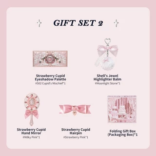 Flower Knows August Fairy Pink Moments ลิปกลอส/ชุดของขวัญอายแชโดว์