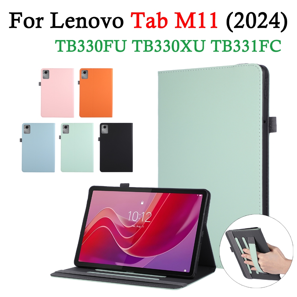 สําหรับ Lenovo Tab M11 2024 11 TB330FU TB330XU มือถือแบบพกพาแท็บเล็ตกรณี XiaoXin Pad TB331FC หนังกัน