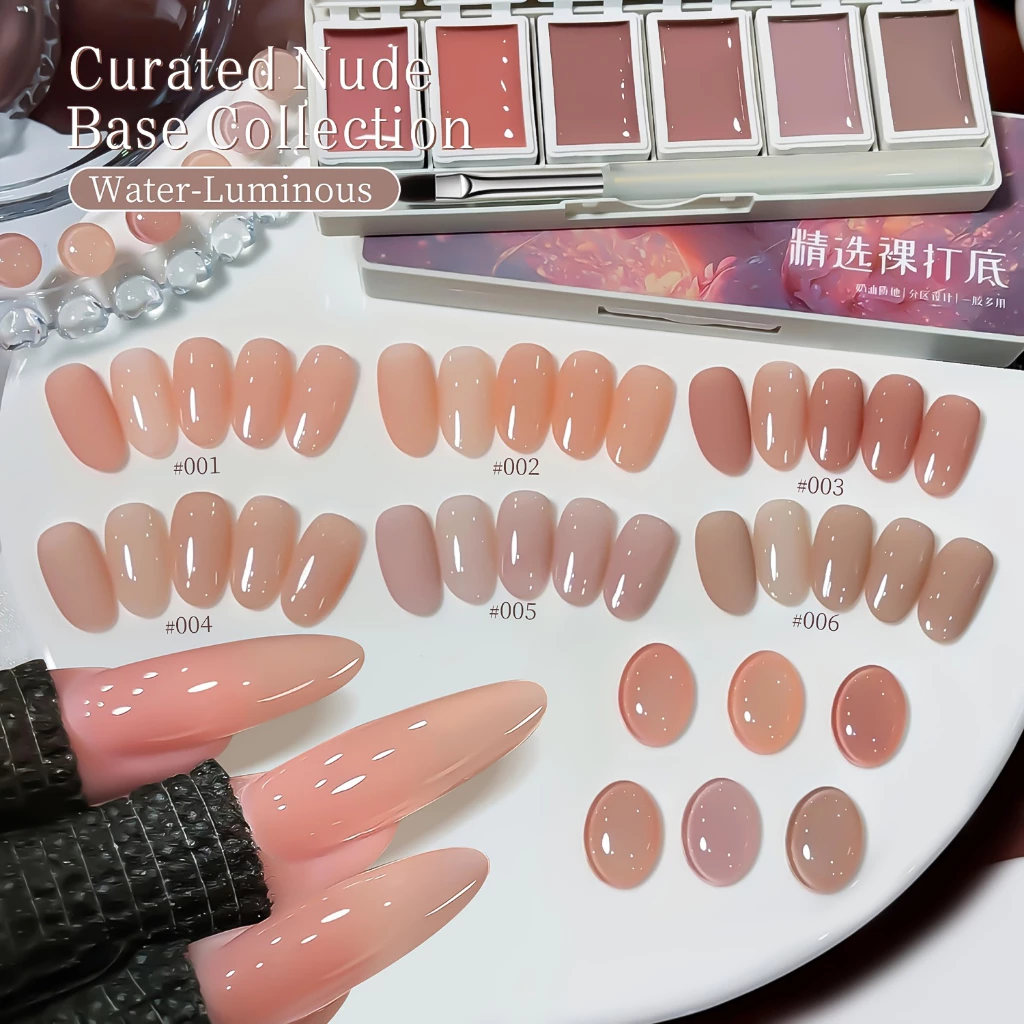 MORDDA ชุดยาทาเล็บสีนู้ด 6 สี ติดทนนาน เหมาะสำหรับใช้ที่ร้านและในชีวิตประจำวัน