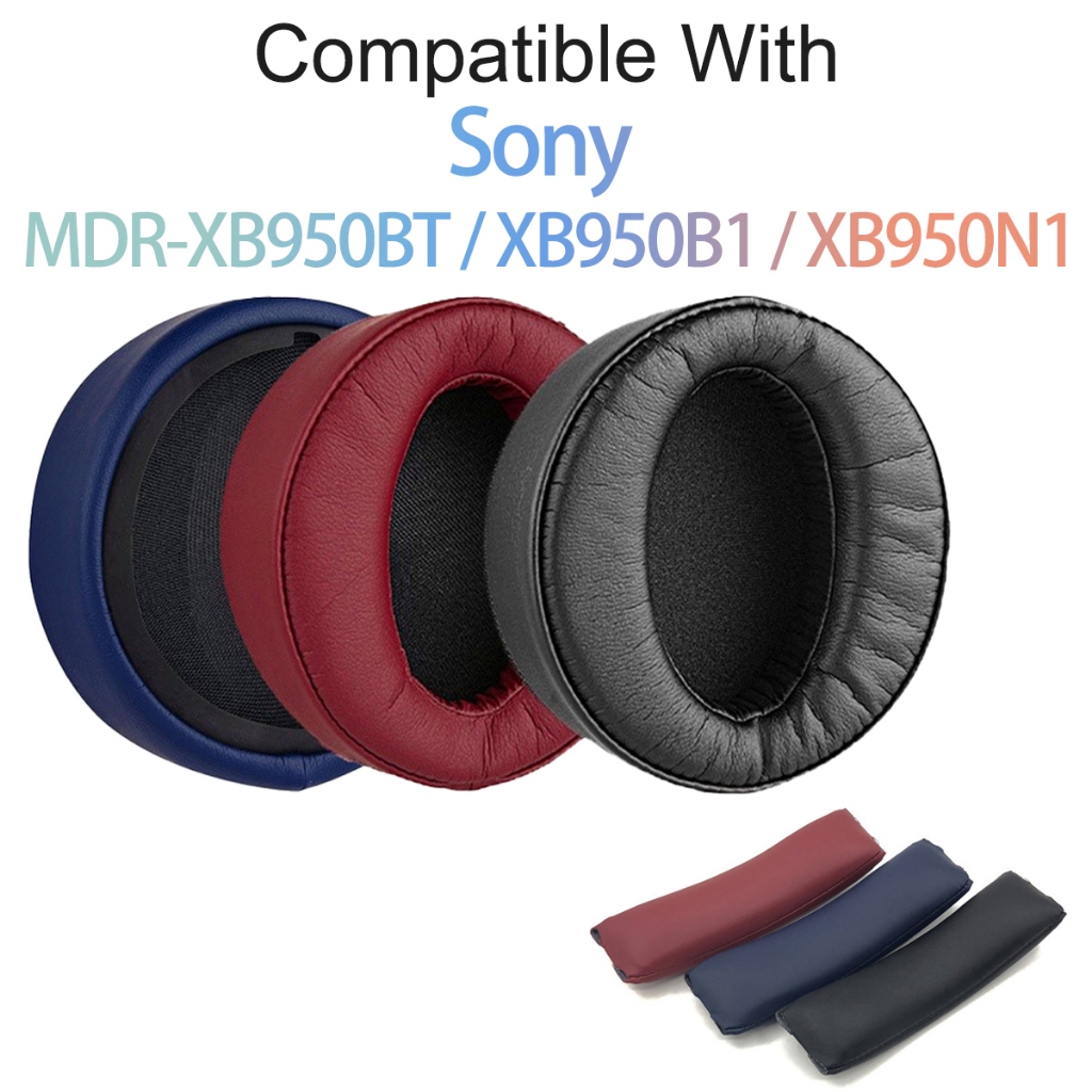 แผ่นรองหูฟังเปลี่ยนสําหรับ Sony MDR-XB950BT/XB950B1/XB950N1 แผ่นรองฟองน้ําครอบหู อุปกรณ์เสริม