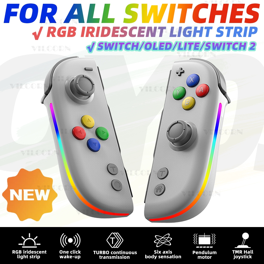 2025 Nintendo Switch Gaming Controller Gamepad สําหรับ SWITCH/Lite/Oled SWITCH 2 คอนโซลอุปกรณ์เสริมจอยสติ๊ก Dual การสั่นสะเทือน Turbo รีโมทคอนโทรล 6 แกน Gyro L/R Joypad