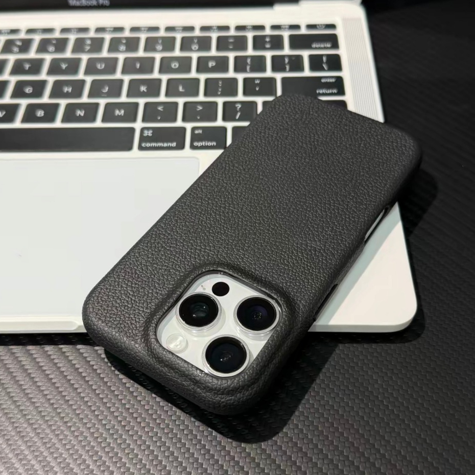 Vegan หนัง/TPU soft case/สีส้มเข้ากันได้สําหรับ iPhone 11 12 13 14 15 16 17 pro max case - รูปที่ 6